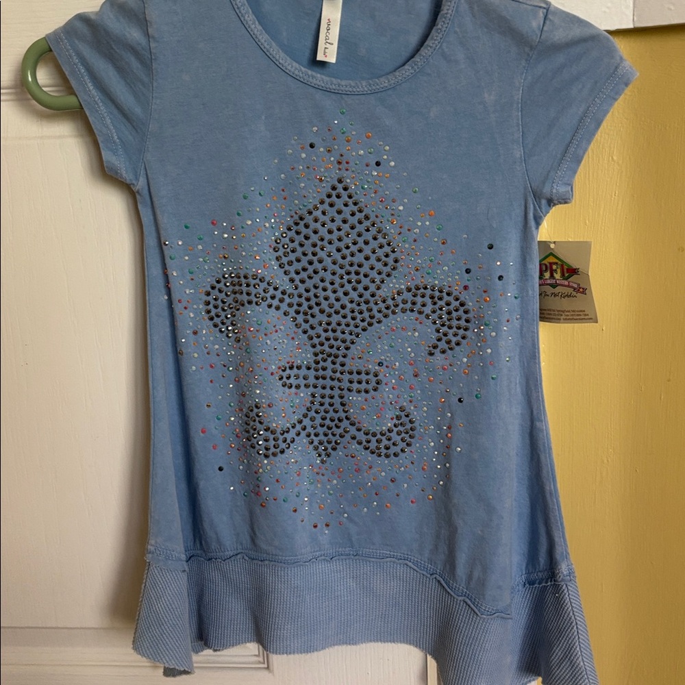 PFI WESTERN Rhinestone Fleur-de-Lis Top Tunic mini dress NWT - Picture 14 of 15